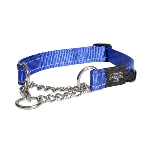 Rogz Control Obedience Non-Slip Dog Collar Blue Large