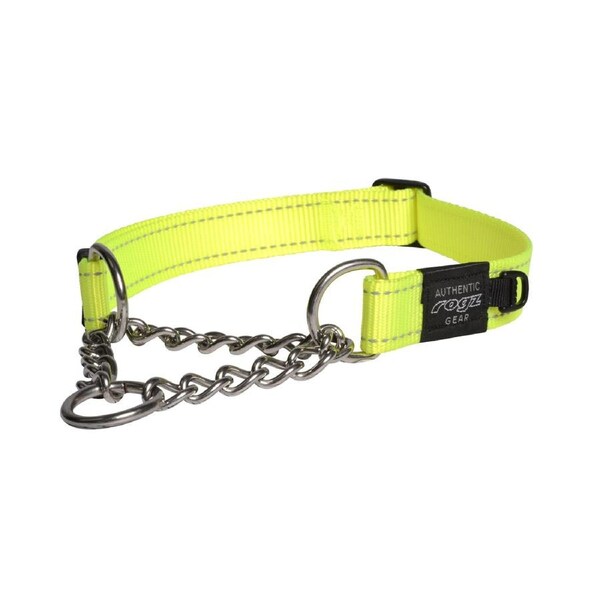 Rogz Control Obedience Non-Slip Dog Collar Dayglo Extra Large