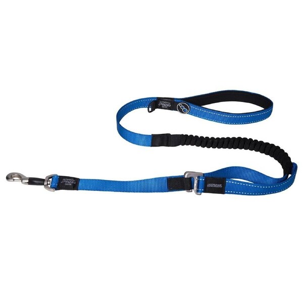 Rogz Control Shock Absorbing Bungee Dog Long Lead Blue XL