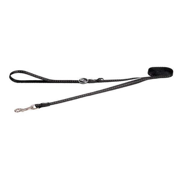 Rogz Classic Reflective Dog Safety Lead Black Small