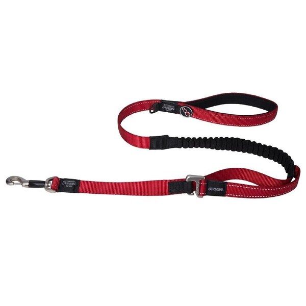 Rogz Control Shock Absorbing Bungee Dog Long Lead Red XL