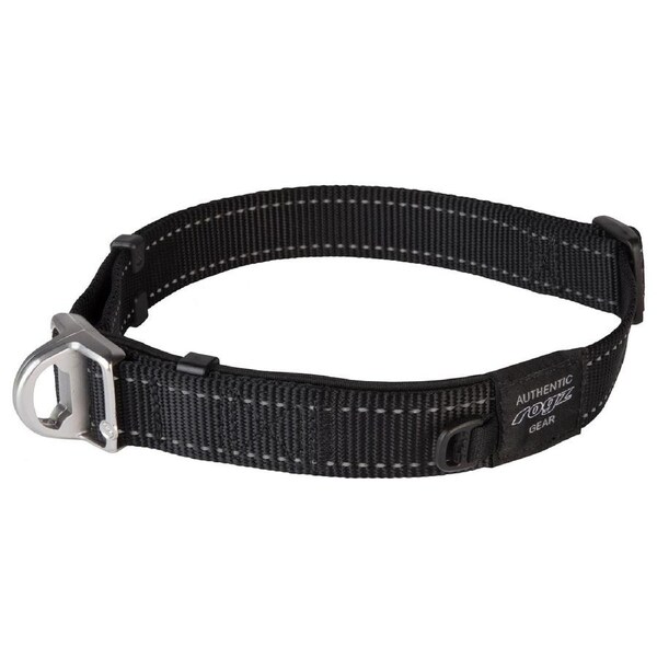 Rogz Safety Magnetic Buckle Adjustable Dog Collar Black XL