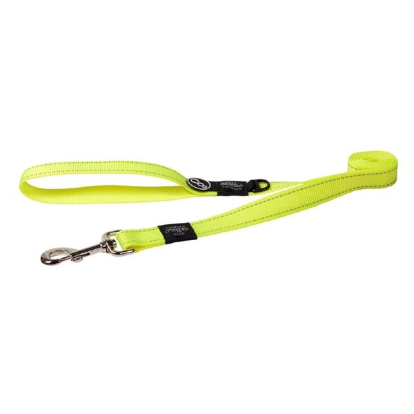 Rogz Classic Reflective Dog Safety Lead Dayglo XL