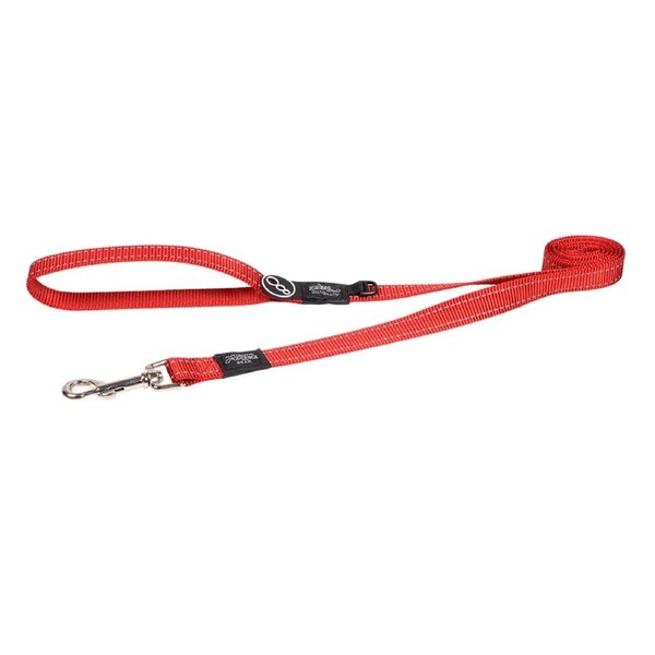 Rogz Classic Reflective Dog Safety Lead Red Large