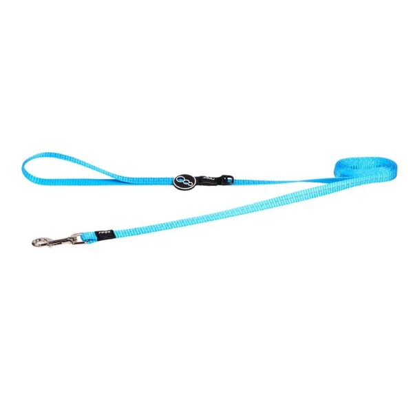 Rogz Classic Reflective Dog Safety Lead Turquoise Small