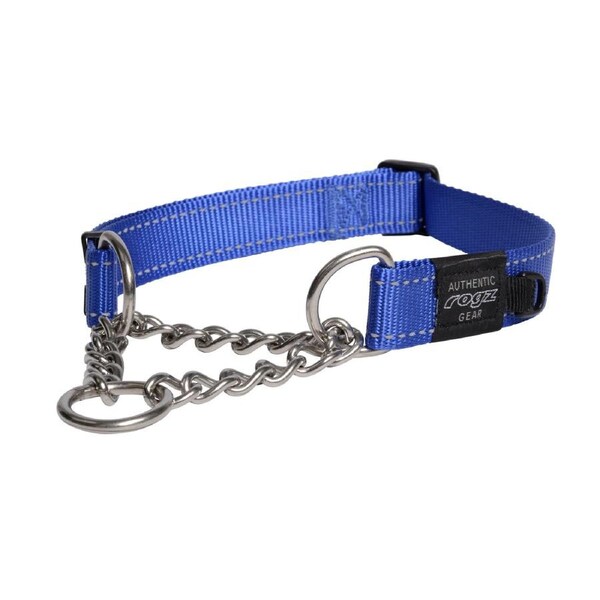 Rogz Control Obedience Non-Slip Dog Collar Blue XL