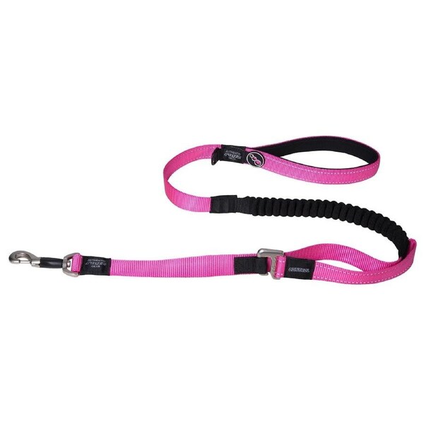 Rogz Control Shock Absorbing Bungee Dog Long Lead Pink XL