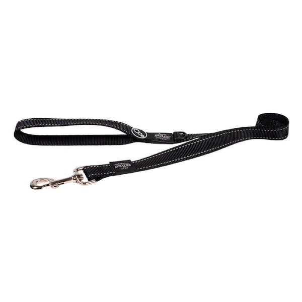 Rogz Classic Reflective Dog Safety Lead Black XL