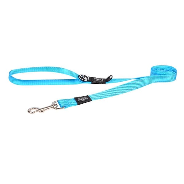 Rogz Classic Reflective Dog Safety Lead Turquoise Large