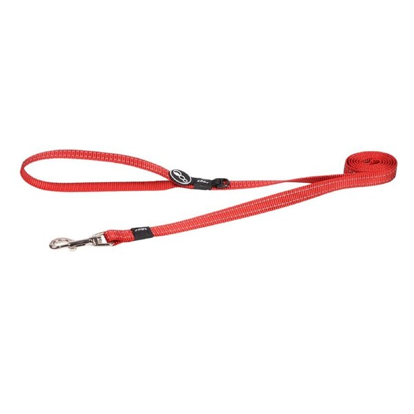 Rogz Classic Reflective Dog Safety Lead Red Medium