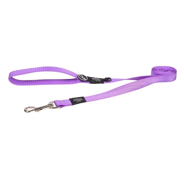Rogz Classic Reflective Dog Safety Lead Purple Large