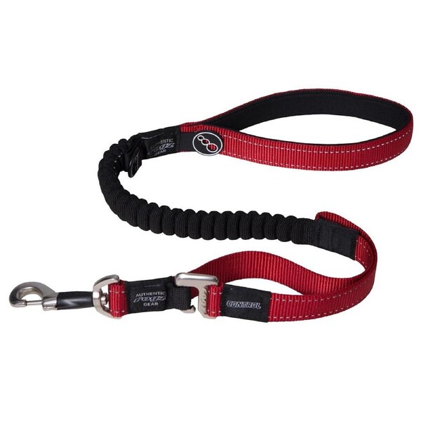 Rogz Control Shock Absorbing Bungee Dog Lead Red XL