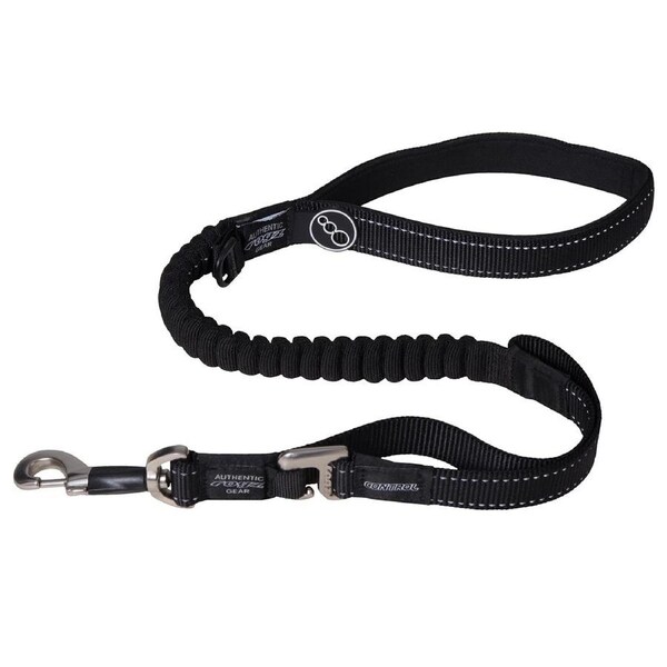 Rogz Control Shock Absorbing Bungee Dog Lead Black XL