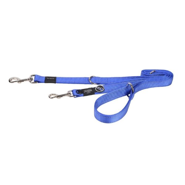Rogz Multi-Lead Stop-Pull Reflective Dog Lead Blue XL