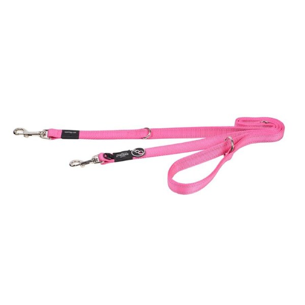Rogz Multi-Lead Stop-Pull Reflective Dog Lead Pink Large