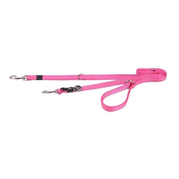 Rogz Multi-Lead Stop-Pull Reflective Dog Lead Pink Medium