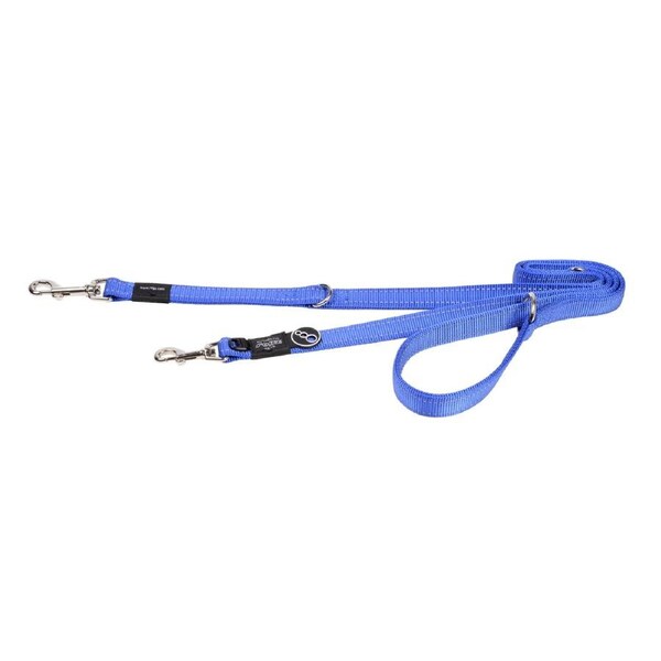 Rogz Multi-Lead Stop-Pull Reflective Dog Lead Blue Large