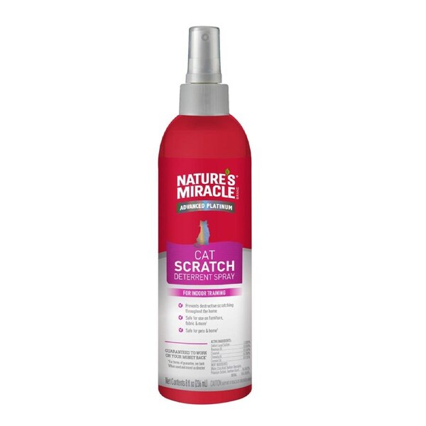 Natures Miracle Advanced Platinum Cat Scratch Deterrent Spray 236ml