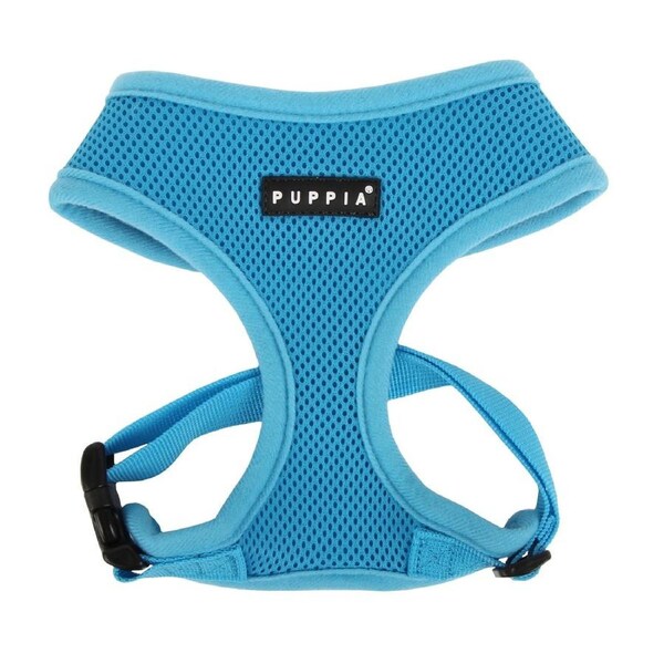 Puppia Soft Polyester Adjustable Dog Harness Sky Blue Large