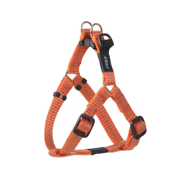 Rogz Classic Step-In Reflective Dog Harness Orange Small