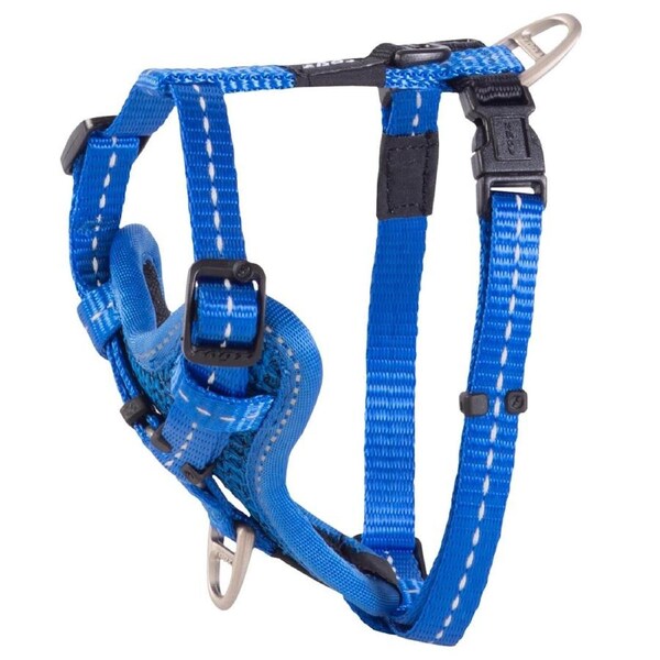 Rogz Control Stop-Pull Dog Harness Padded Blue Small