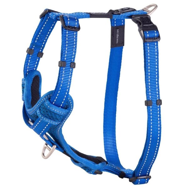 Rogz Control Stop-Pull Dog Harness Padded Blue Large
