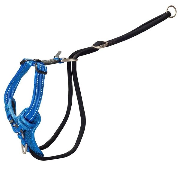 Rogz Control Stop Pull Dog Safety Harness Blue Large