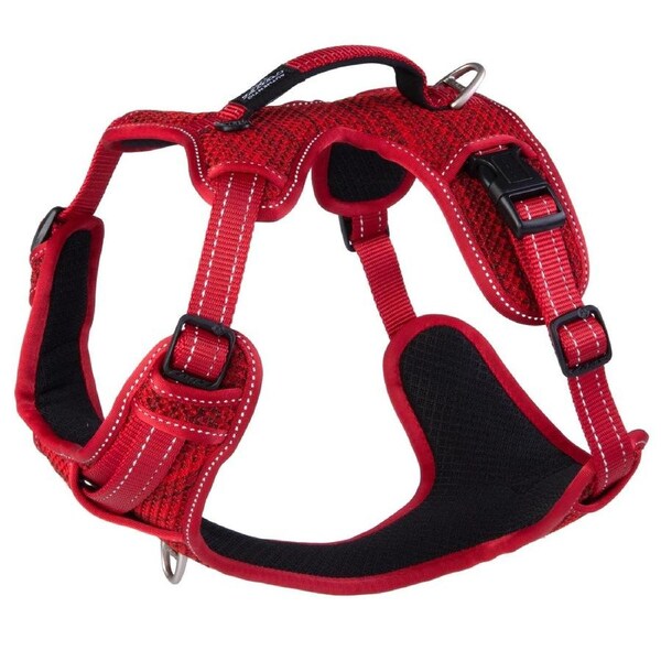 Rogz Explore Durable Nylon Dog Safety Harness Red Large