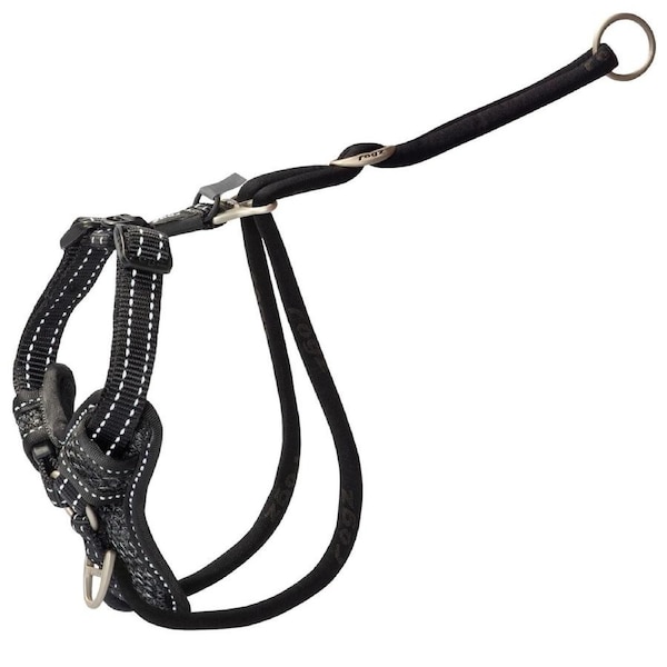 Rogz Control Stop Pull Dog Safety Harness Black Medium