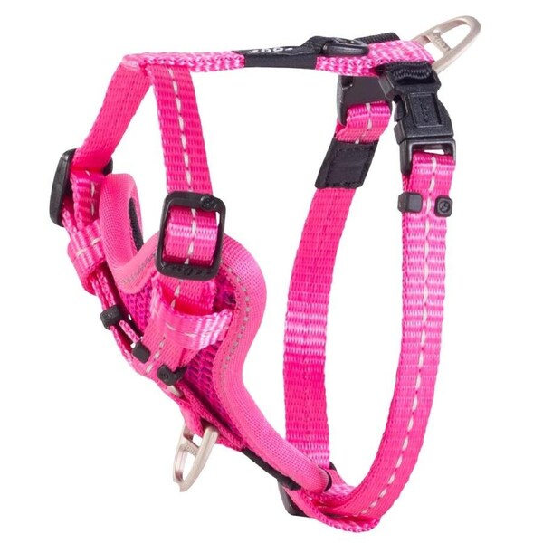 Rogz Control Stop-Pull Dog Harness Padded Pink Small
