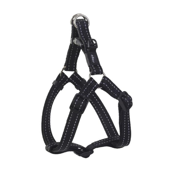 Rogz Classic Step-In Reflective Dog Harness Black Medium