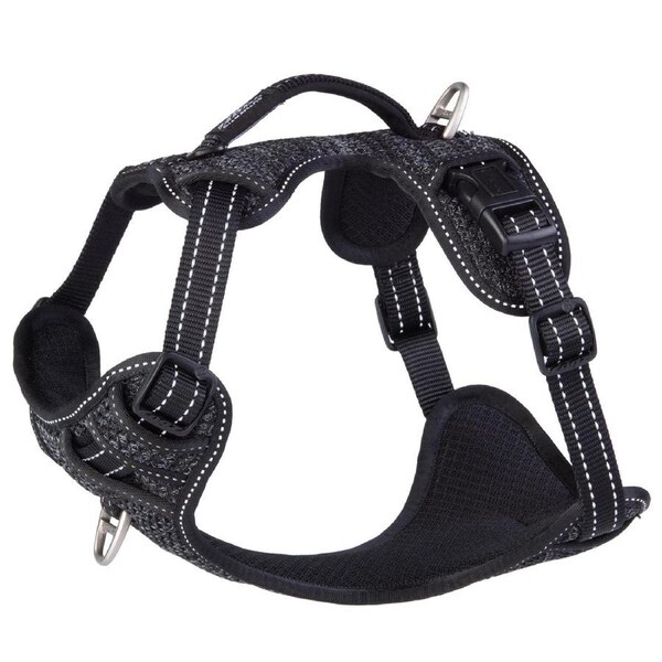 Rogz Explore Durable Nylon Dog Safety Harness Black Medium