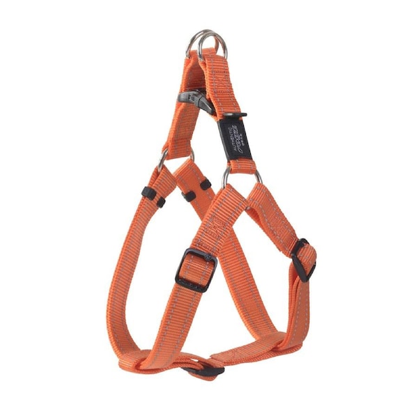 Rogz Classic Step-In Reflective Dog Harness Orange Large