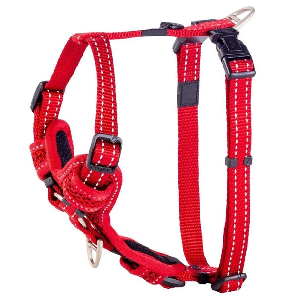 Rogz Control Stop-Pull Dog Harness Padded Red Medium