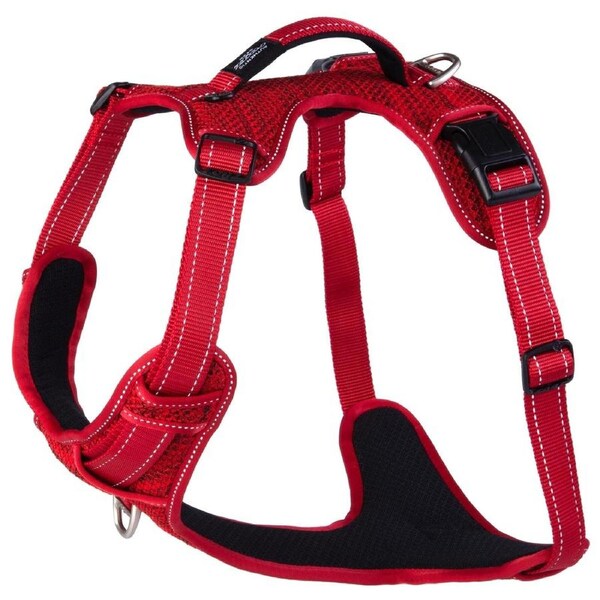 Rogz Explore Durable Nylon Dog Safety Harness Red XL