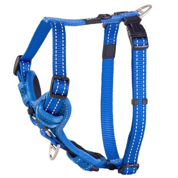 Rogz Control Stop-Pull Dog Harness Padded Blue Medium