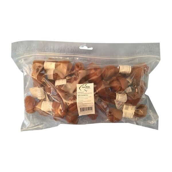 Pet-Rite Smart Tasty Chew Bone Dog Treat Peanut Butter 4 Inch 25 Pack