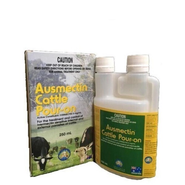 IAH Ausmectin Cattle Pour On Treatment 250ml