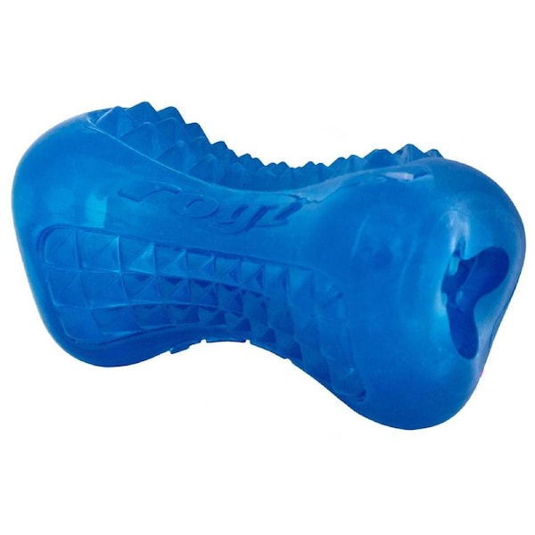 Rogz Yumz Treat Dispensing Dog Chew Toy Blue Small