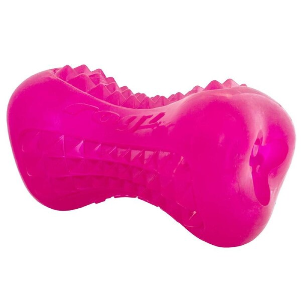 Rogz Yumz Treat Dispensing Dog Chew Toy Pink Large