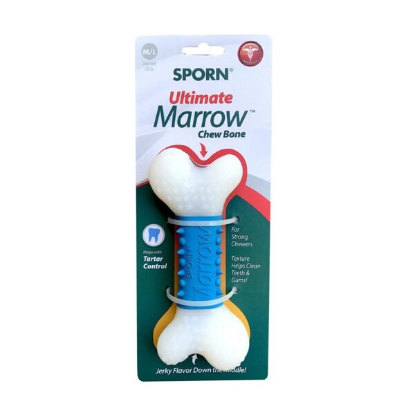 Sporn Ultimate Marrow Chew Bone Durable Dog Chew Toy
