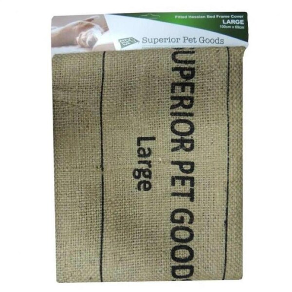 Superior Pet Fitted Hessian Dog Bed Replacement Cover Large