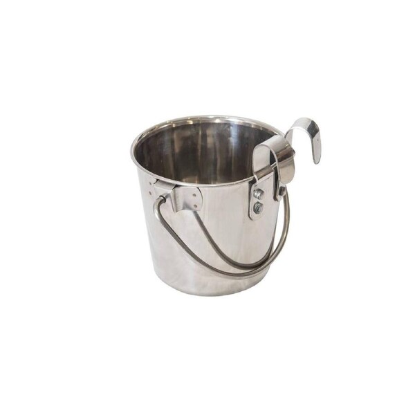 Superior Pet Flat Sided Bucket w/ Riveted Hooks 5.7L