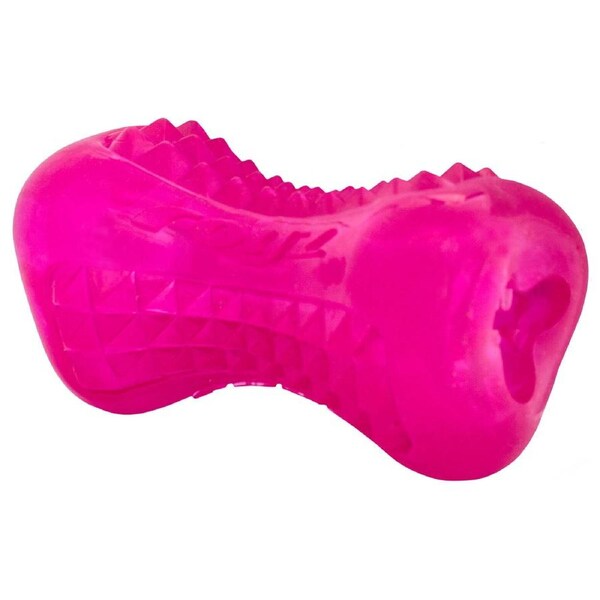 Rogz Yumz Treat Dispensing Dog Chew Toy Pink Small