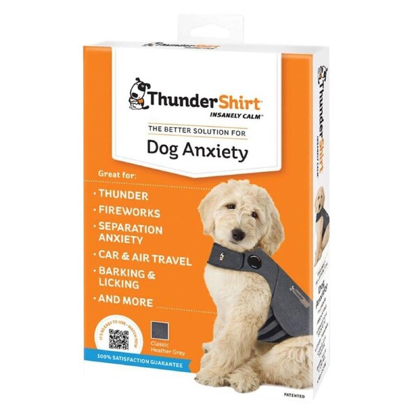 Thundershirt Dog Anxiety Calming Aid Jacket Heather Grey XS