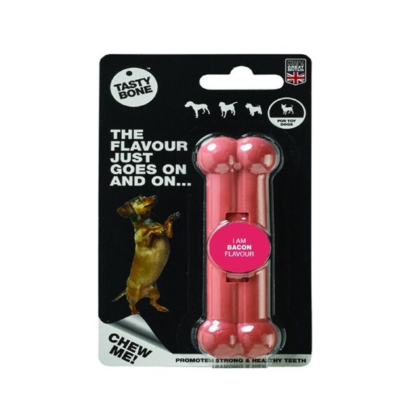 Tasty Bone Nylon Bacon Dental Care Dog Chew Toy