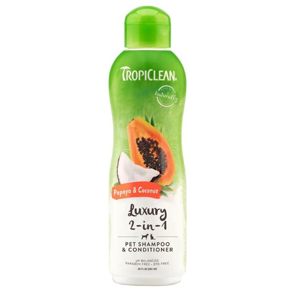 Tropiclean Papaya & Coconut Pet Shampoo & Conditioner 592ml
