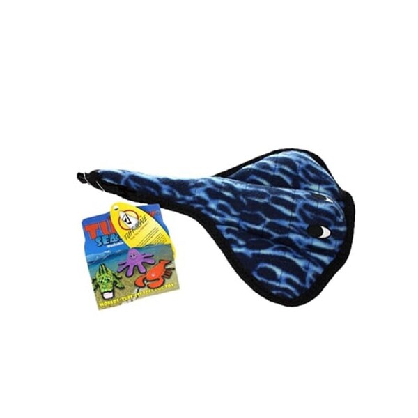 Tuffy Ocean Creature Stingray Interactive Play Dog Squeaker Toy