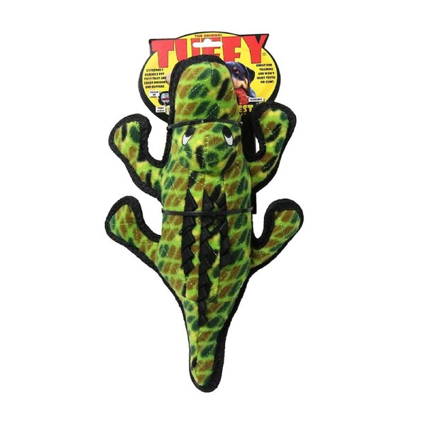 Tuffy Ocean Creature Gary Gator Interactive Play Dog Squeaker Toy Medium