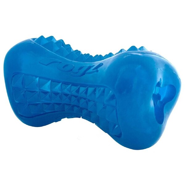 Rogz Yumz Treat Dispensing Dog Chew Toy Blue Large